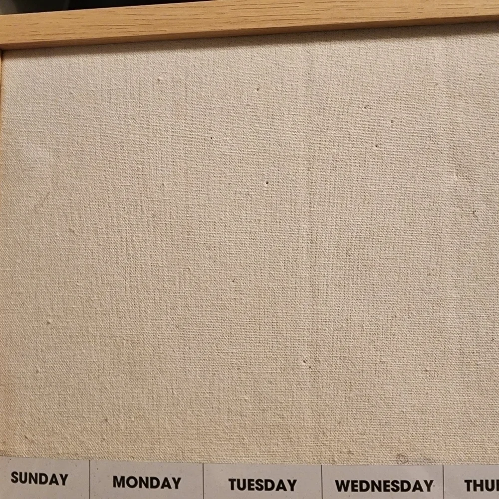 Dry Erase Bulletin Board Weekly Calendar